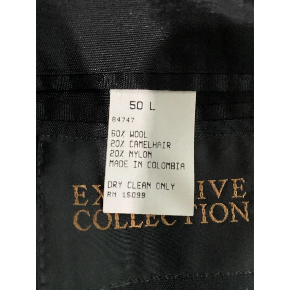 Vintage Executive Collection 50 L Men's Wool, Camel Hair, Nylon Blazer Jacket